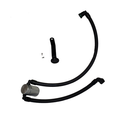 J&L 2024-2025 Ford Mustang 5.0L Oil Separator 3.0 PCV Side - Clear Anodized