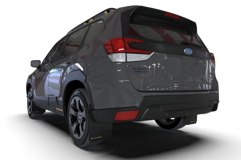 Rally Armor 22-24 Subaru Forester & Wilderness Black UR Mud Flap w/Red Logo