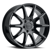 Raceline 159B Spike 18x8in / 6x135 BP / 35mm Offset / 87.1mm Bore - Gloss Black Wheel