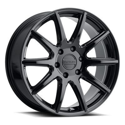 Raceline 159B Spike 20x8.5in / 6x120 BP / 15mm Offset / 67.1mm Bore - Gloss Black Wheel