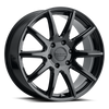 Raceline 159B Spike 18x8in / 5x127 BP / 35mm Offset / 78.1mm Bore - Gloss Black Wheel