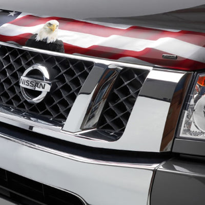 Stampede 2005-2019 Nissan Frontier Vigilante Premium Hood Protector - Flag