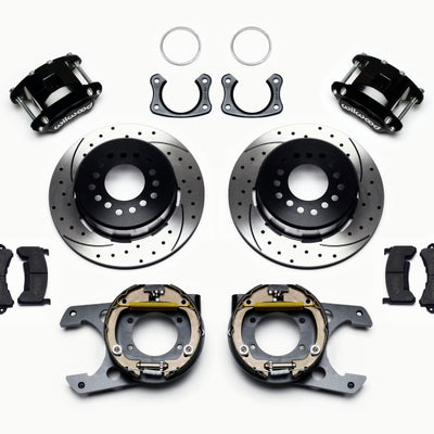 Wilwood D154 P/S Park Brake Kit Drilled New Big Ford 2.50in Off Staggered Mount