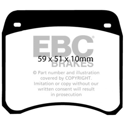 EBC 63-69 Rover Mini Cooper Greenstuff Front Brake Pads