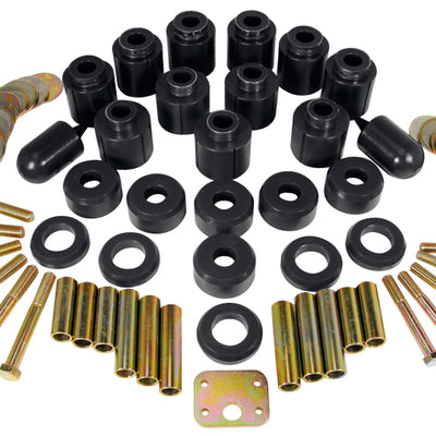 Prothane 97-01 Jeep TJ 1in Lift Body Mount Kit - Black