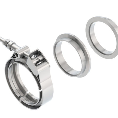 Borla Universal 2.25in Stainless Steel 3pc V-Band Clamp w/ Male and Female Flanges