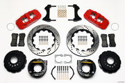 Wilwood AERO4 Rear P-Brake Kit 14.00in Drilled Red Chevy 12 Bolt-Spec 3.15in Bearing
