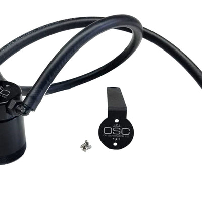 J&L 97-13 Chevy/GM Truck/SUV 4.8L/5.3L/6.0L/6.2L Driver Side Oil Separator 3.0 - Black Anodized