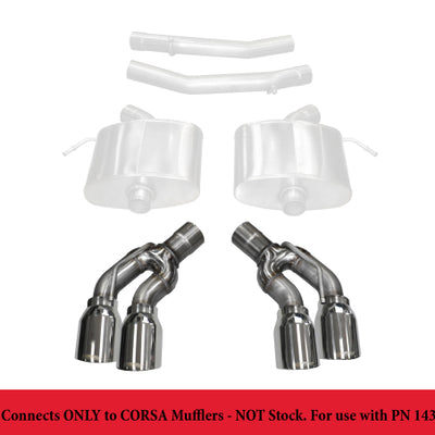 Corsa 2016-2019 Cadillac CTS-V 2.75in Inlet / 4.0in Outlet Polished Tip Kit (For Corsa Exhaust Only)