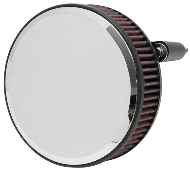 K&N Street Round Metal Intake System - Harley-Davidson - Red Filter 6-8 Size 2.4in In Dia 2.5in H