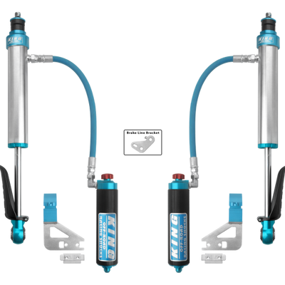King Shocks 2022+ Toyota Tundra Rear 2.5 Dia Remote Reservoir Coilover & Adjuster (Pair)