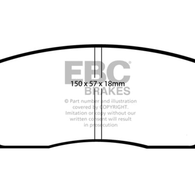 EBC 05-09 Chrysler 300 2.7 Redstuff Front Brake Pads