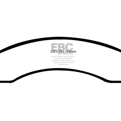 EBC 00-02 Dodge Ram 2500 Pick-up 5.2 2WD Greenstuff Front Brake Pads