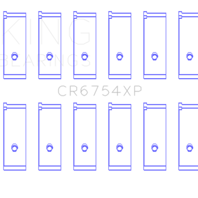 King Engine Bearings Toyota/Lexus 2JZGE/2JZGTE 3.0L (Size 0.25mm) Performance Rod Bearing Set