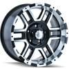 ION Type 179 17x9 / 5x139.7 BP / 0mm Offset / 108mm Hub Black/Machined Wheel