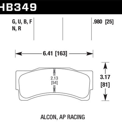 Hawk 14-16 BMW M235i Racing 3.0L Front ER-1 Brake Pads