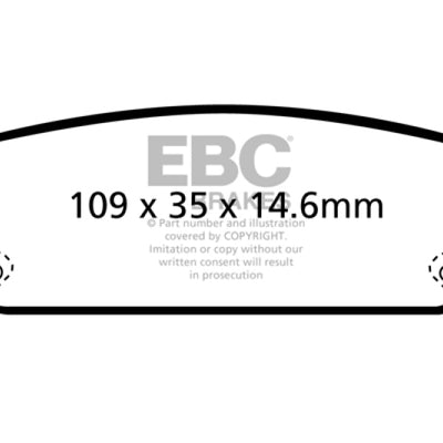 EBC 93-97 Infiniti J30 3.0 Redstuff Rear Brake Pads