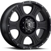 ICON Shield 20x9 5x150 16mm Offset 5.625in BS 110.1mm Bore Satin Black Wheel