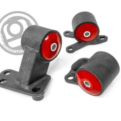 Innovative 94-01 Integra B-Series Black Steel Mounts 75A Bushings (Auto to Manual Hydro 2 Bolt)