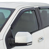 Stampede 2014-2018 Chevy Silverado 1500 Crew Cab Pickup Tape-Onz Sidewind Deflector 4pc - Smoke