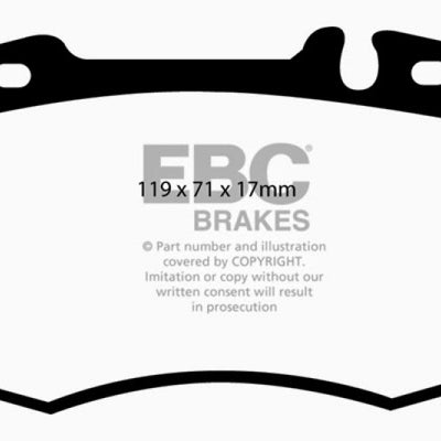 EBC 04 Mercedes-Benz C230 (W203) 2.5 Sport Sedan Greenstuff Front Brake Pads