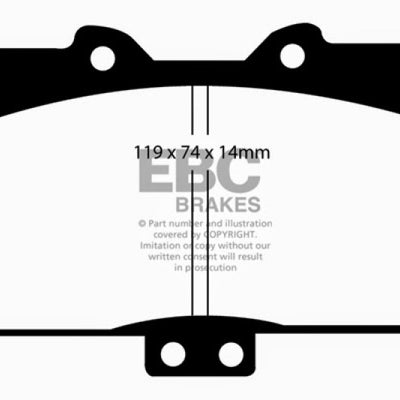 EBC 91-93 Dodge Stealth 3.0 4WD Greenstuff Front Brake Pads