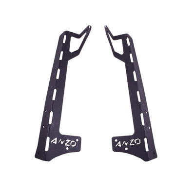 ANZO 2007-2015 Jeep Wrangler LED Bar Windshield Mounting Brackets