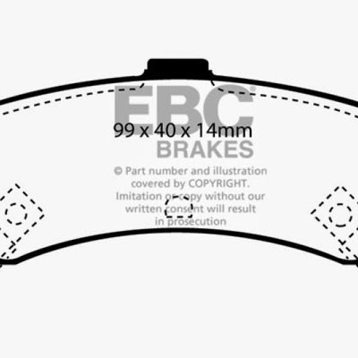 EBC 95-97 Nissan Sentra 1.6 Greenstuff Rear Brake Pads
