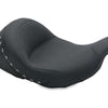 Mustang 08-21 Harley Electra Glide Std,Rd Glide,Rd King,Str Glide Lowdown Solo Seat w/Studs - Black