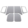 DEI 11-18 Jeep Wrangler JK 2-Door Boom Mat Complete Headliner Kit - 6 Piece - Gray