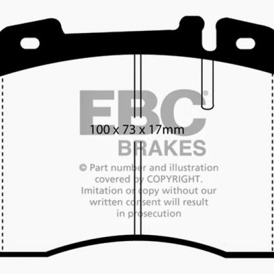 EBC 94-96 Mercedes-Benz E420 4.2 Greenstuff Front Brake Pads