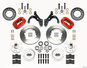 Wilwood Forged Dynalite Front Kit 11.00in Red 65-68 Chevy Impala -Drum Spindle