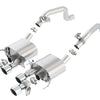 Borla 14-15 Chevy Corvette C7 6.2L RWD w/AFM &NPP ATAK-Type Dual Rd Rolled Center Rear Exit Exhaust