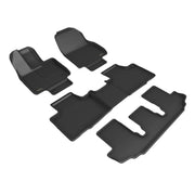 3D MAXpider 20-22 Toyota Highlander Gasoline 2nd Row Bucket Kagu 1st 2nd 3rd Row - Set (Black)
