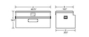 Tradesman Aluminum Flush Mount Truck Tool Box (40in.) - Brite
