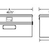 Tradesman Aluminum Flush Mount Truck Tool Box (40in.) - Brite