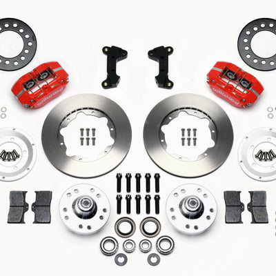 Wilwood Dynapro Dust-Boot Front Kit 11.00in Red 74-80 Pinto/Mustang II Disc Spindle only