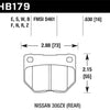 Hawk 06-07 WRX Blue 9012 Rear Race Pads