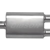 Gibson CFT Superflow Center/Dual Oval Muffler - 4x9x18in/3in Inlet/2.5in Outlet - Stainless