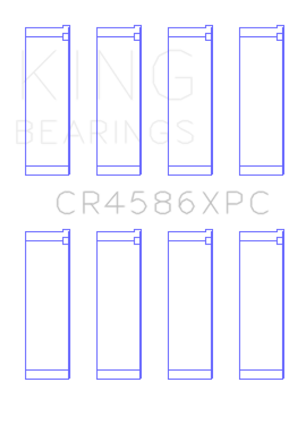King Engine Bearings Mitsubishi 4B11T (Size .026) Coated Performance Rod Bearing Set