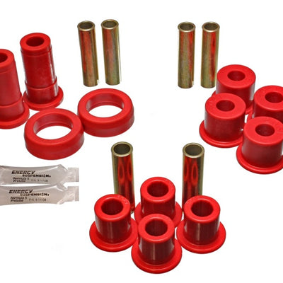 Energy Suspension 91-94 Ford Explorer/Bronco II 2WD/4WD Red Rear Leaf Spring Bushing Set