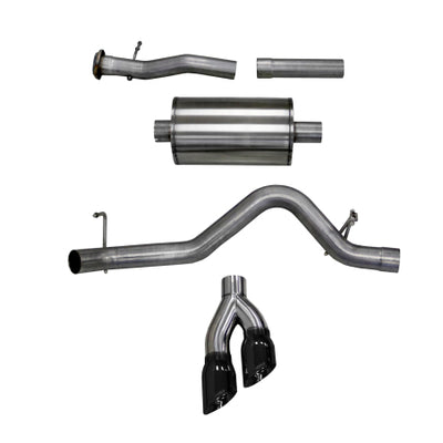 Corsa 2015-2016 Chevy Colorado 3.6L V6 Sport Cat-Back Exhaust 4in Black Pro Series Tips