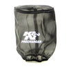 K&N Universal Precharger Round Straight Air Filter Wrap Black 5in ID x 7in Height