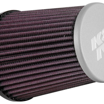 K&N Universal Rubber Filter 3in Flg 4-1/2inch OD B / 2-1/4inch H - Silver Top
