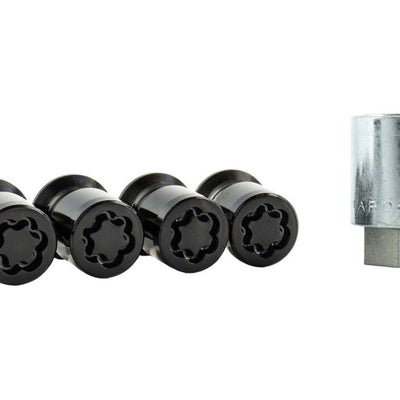 Ford Racing M12 x 1.5 Black Security Lug Nut Kit - Set of 4