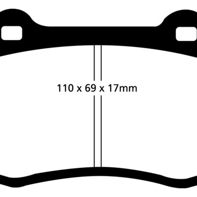EBC 92-00 Dodge Viper 8.0 Bluestuff Front Brake Pads