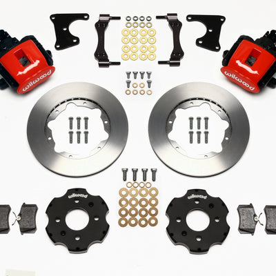 Wilwood Combination Parking Brake Rear Kit 11.00in Red Civic / Integra Drum 2.71 Hub Offset
