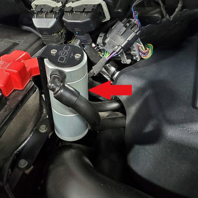 J&L 11-19 Ford F-150 2.7L/3.5L/5.0L Passenger Side Oil Separator 3.0 Cannister Extension - Clear