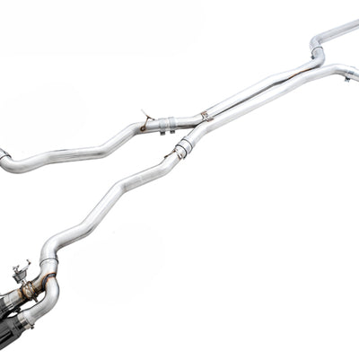 AWE Tuning 18-19 BMW F90 M5 SwitchPatch Cat-Back Exhaust- Black Diamond Tips