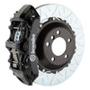 Brembo 10-15 Camaro V6 Front GT BBK 6 Piston Cast 380x32 2pc Rotor Slotted Type-3-Black